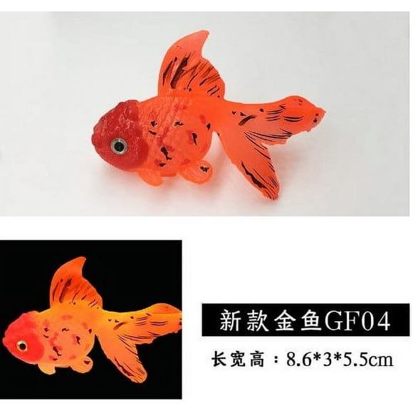 Maritcute Silicone Luminous Simulation Goldfish Model Fish Tank Landscaping Decoration New Goldfish GF03