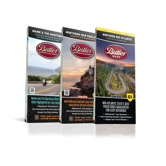 Maritime Map Bundle - Northern Mid Atlantic, Northern New England, Maine Maps