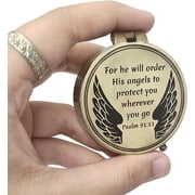 Maritime Treasures Instruments Brass Compass Engraved Gift for Son, Grandson, Daughter, Baptism, Confirmation Communion Godson Church Graduation Day Psalm9111