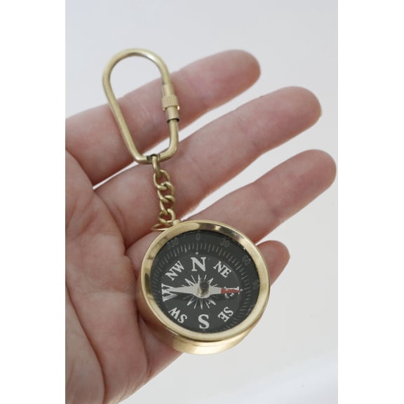Maritime Treasures Personalized Brass Compass Keychain,Personalized Keychain,Custom Keychain,coordinates keychain longitude latitude keychain