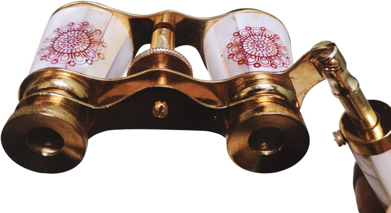 Maritime Treasures Vintage Ship Binocular 3X25 Opera Glasses Mini Binocular Compact with Handle for Adults, Kids, Women, Lover, Parents and Friends in Musical Concert