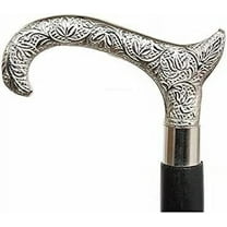 Maritime Treasuresr-Victorian Antique Walking Cane Vintage Style Solid Walking Stick Brass Silver Handle Decorative Design Medieval Replicas Cosplay Wooden Seniors Walking Sticks Unique Gift