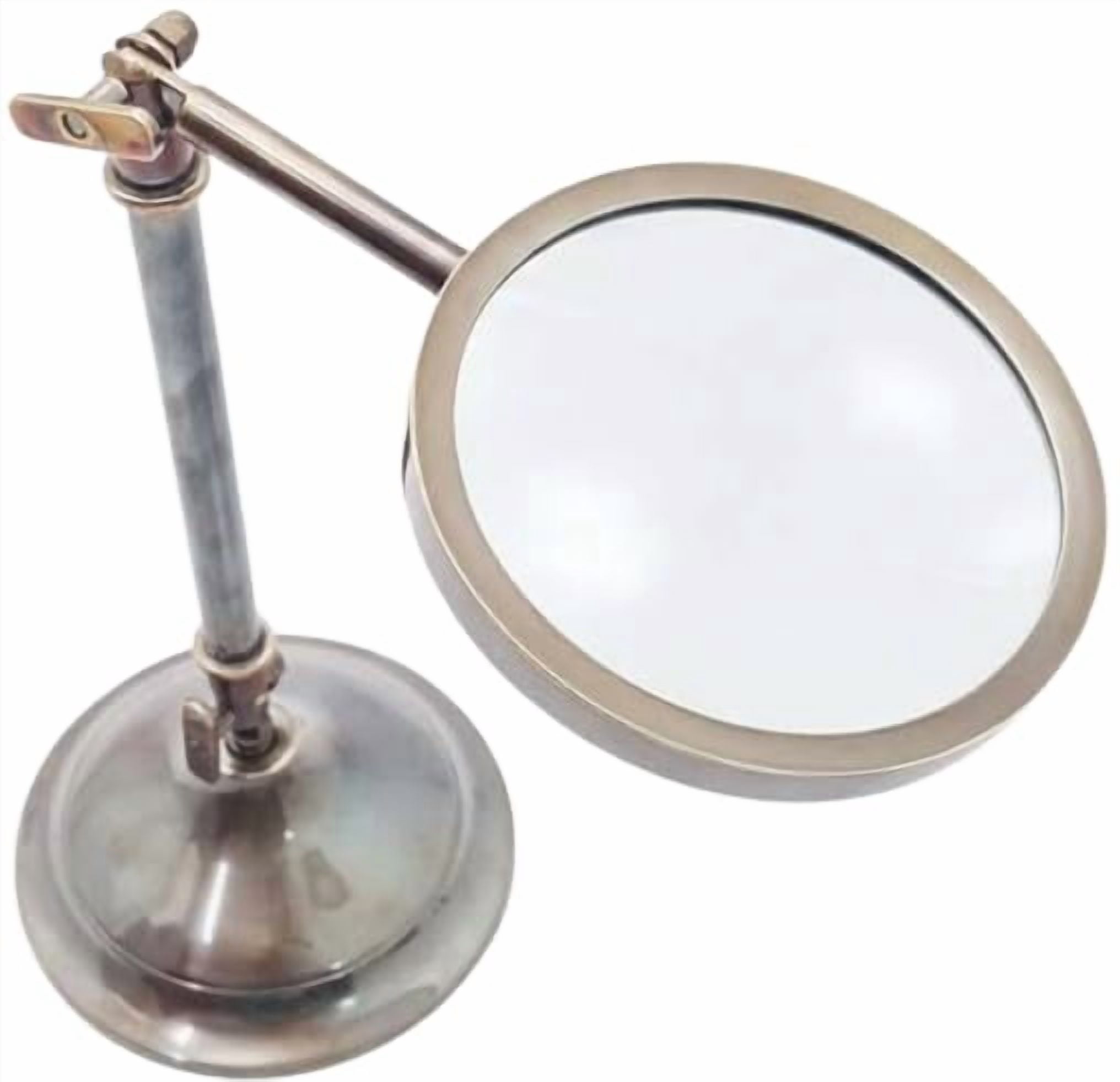 Maritime treasures Adjustable Desk Magnifying Glass Hands-Free Desktop Magnifier with Heavy Base for Reading, Crafts, Sewing, Repair & Fine Detail Work