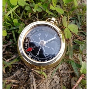Maritime treasures Classic Brass Compass Pocket Size Marine Sailing Navigation Accessory