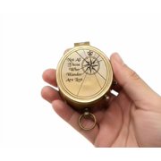 Maritime treasures Vintage Brass Pocket Compasses | Handcrafted Antique Adventure Compass Set of 5