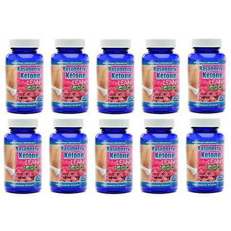 MaritzMayer Raspberry Ketone Lean Advanced Weight Loss Supplement 60 Capsules Per Bottle Ten Bottles