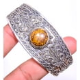 thumbnail image 1 of Marium Jasper - Africa 925 S Bali Sterling Silver Cuff Adst. C7879-74 A388, Valentine's Day Gift, Birthday Gift, Beautiful Jewelry For Woman & Girls, 1 of 1