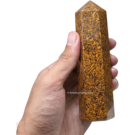 Mariyam Jasper Crystal Tower Obelisk Point (5.5" to 6" INCH)