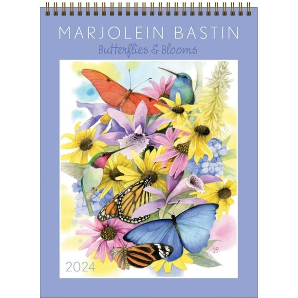 Marjolein Bastin 2024 Wall Calendar Butterflies & Blooms (Calendar