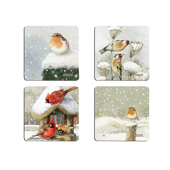 Marjolein Bastin (Winter Birds) Hardboard Coaster Set of Four CSTRHRD042