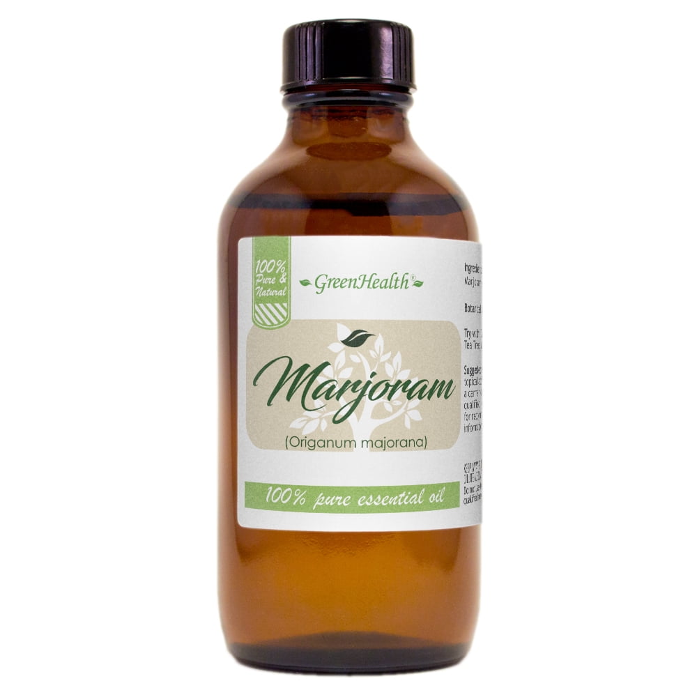 Marjoram Essential Oil - 4 fl oz - Amber Glass Bottle w/ Cap