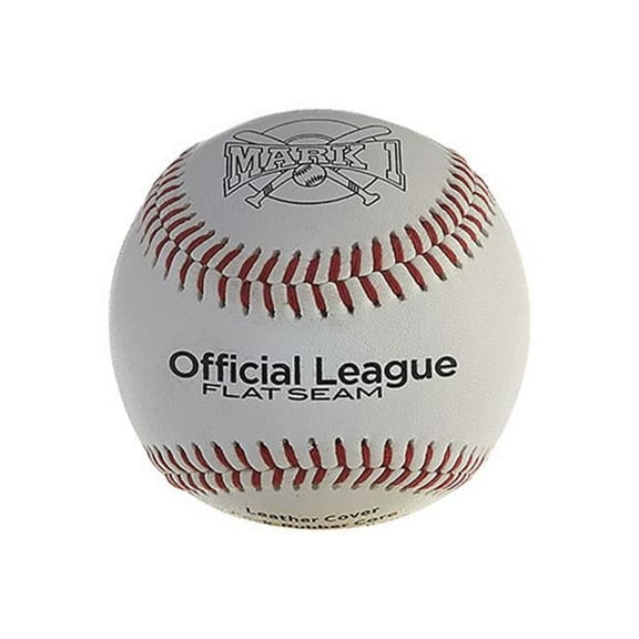 Mark 1 Official League Flat-Seam Baseballs, Pack of 12