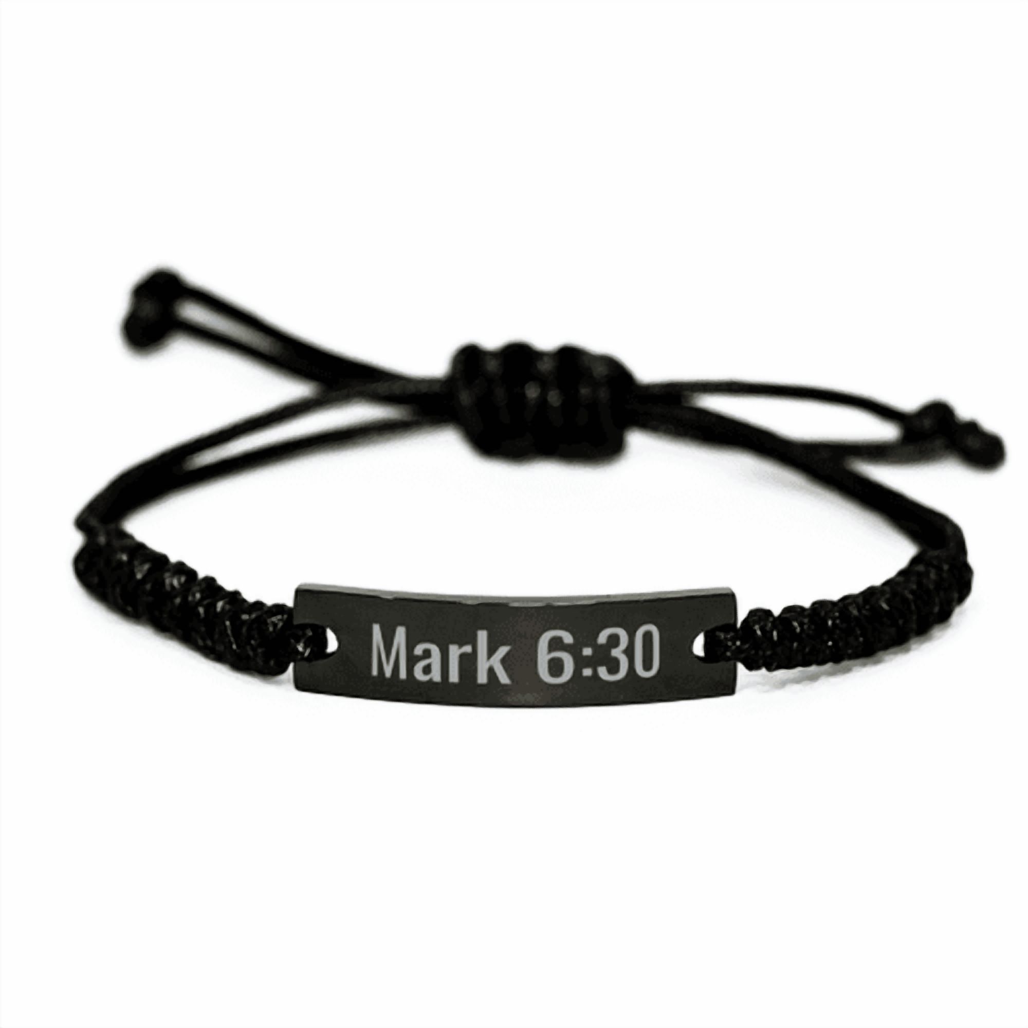 Mark 6 30 Bracelet Mark 6:30 Gift Bible Verse Scripture Stainless Steel ...