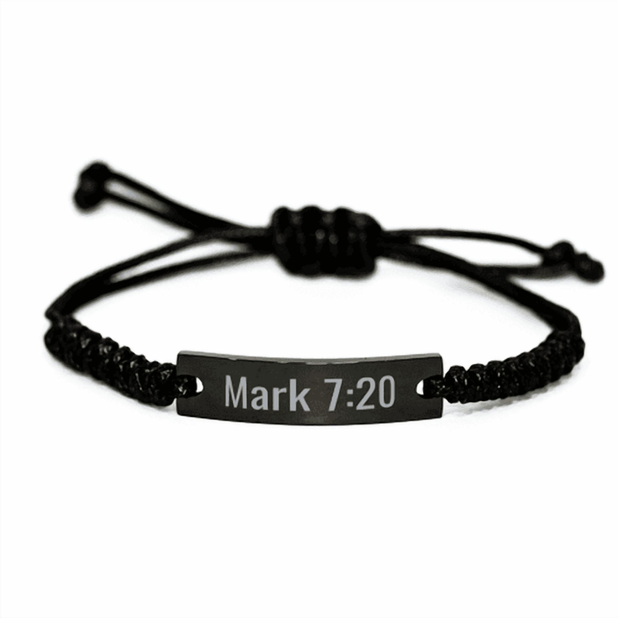 Mark 7 20 Bracelet Mark 7:20 Gift Bible Verse Scripture Stainless Steel ...