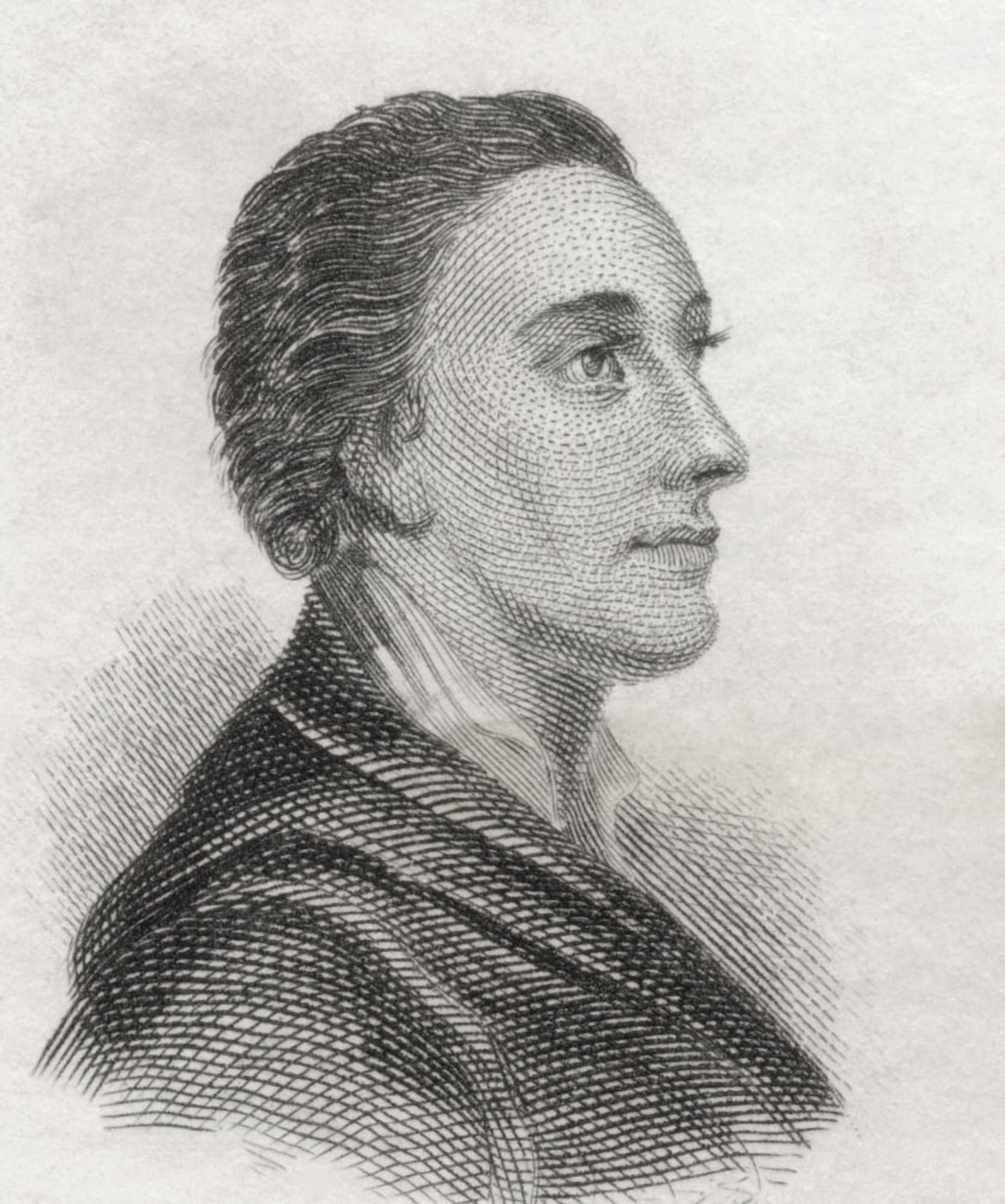 Mark Akenside 1721 To 1770 English Poet And Physician From Crabbs Historical Dictionary Published 1825 Canvas Art - Ken Welsh Design Pics (13 x 16)