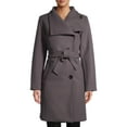 thumbnail image 1 of Mark Alan Women’s Long Asymmetrical Wrap Coat with Belt, 1 of 6