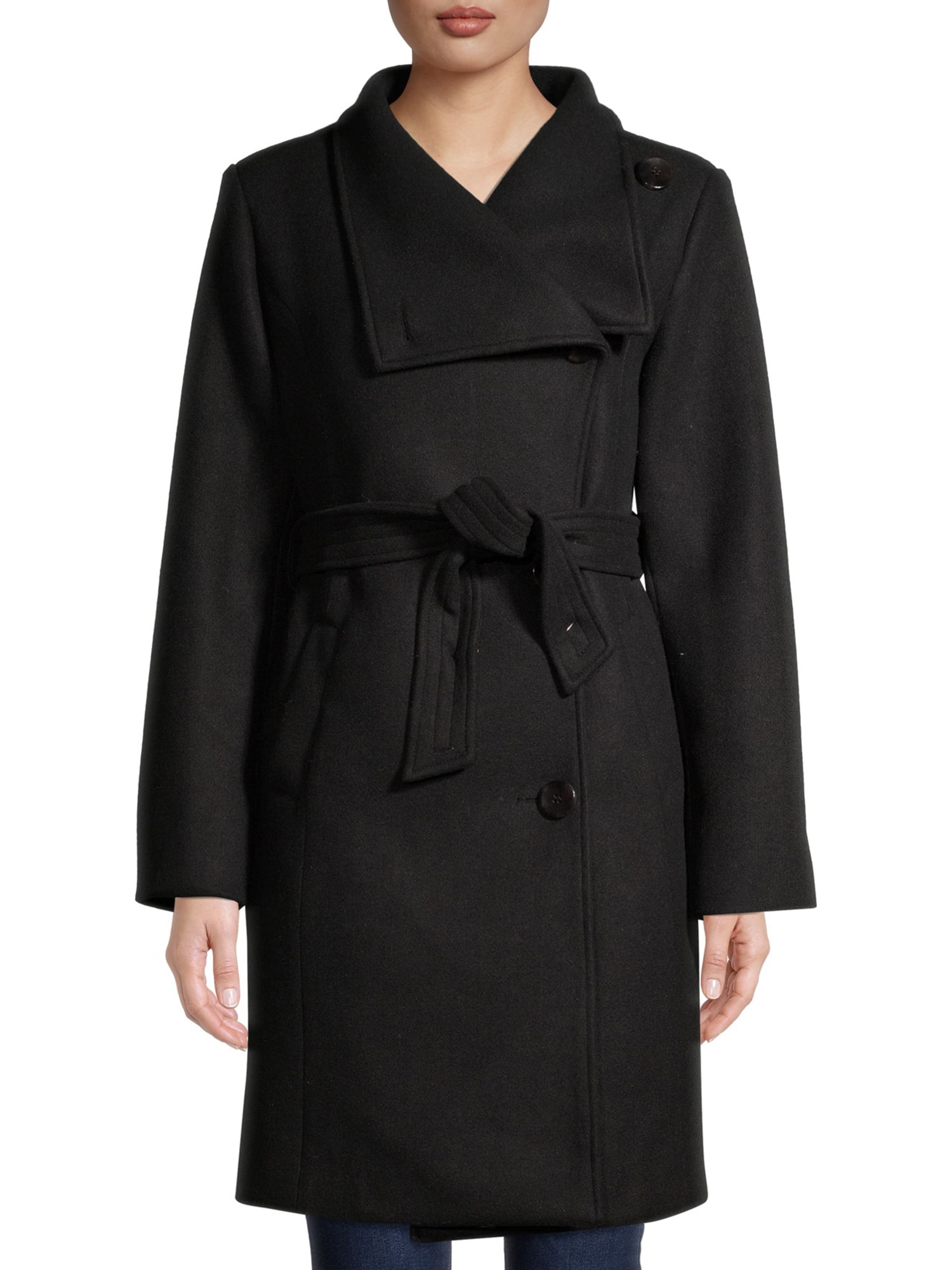 Reversible Zipper Sleeve Hooded Wrap Coat - Women - Ready-to-Wear