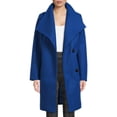 thumbnail image 1 of Mark Alan Women’s Long Asymmetrical Wrap Coat with Belt, 1 of 5