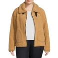 thumbnail image 1 of Mark Alan Women's Plus Faux Sherpa Zip Jacket, 1 of 5