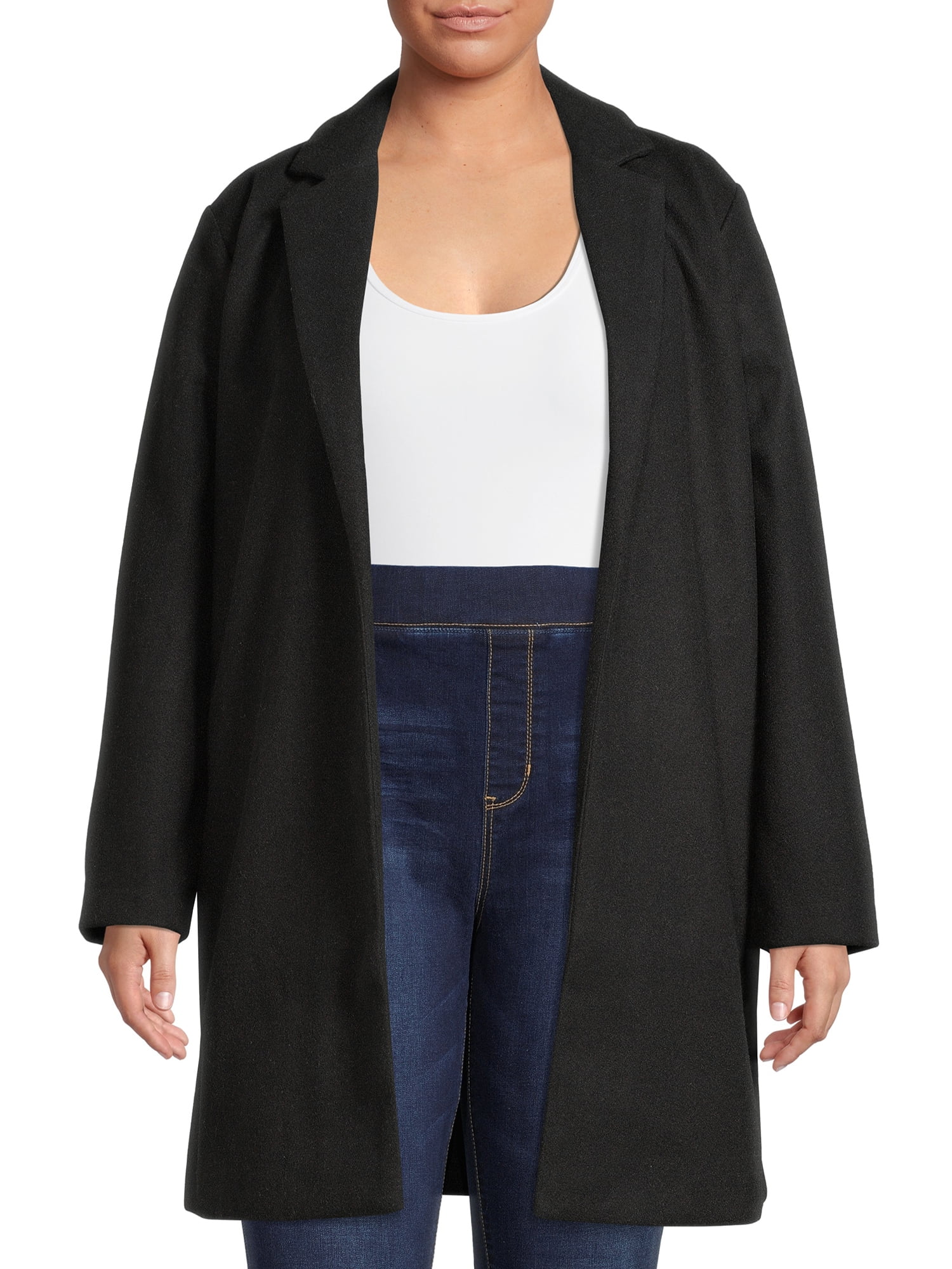 Mark Alan Women's Plus Size Single-Breasted Belted Peacoat