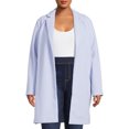 thumbnail image 1 of Mark Alan Women's Plus Size Single-Breasted Belted Peacoat, 1 of 5