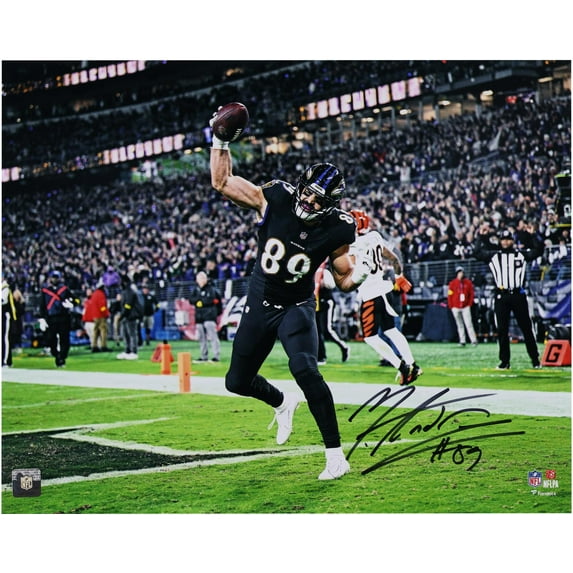 Mark Andrews Baltimore Ravens Autographed 16" x 20" Touchdown Spike Photograph - Fanatics Authentic Certified