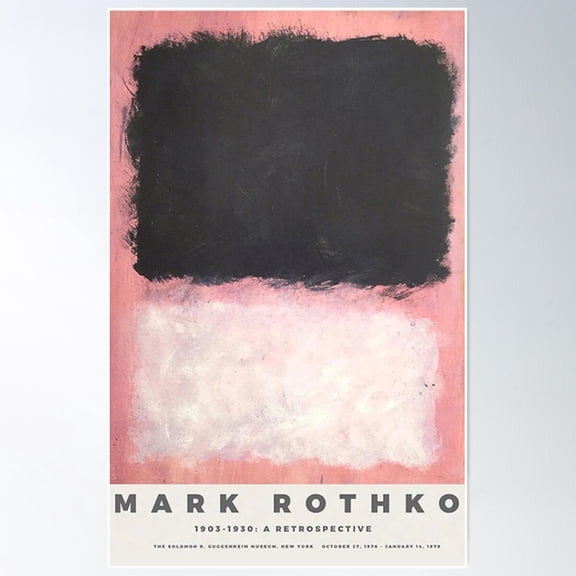 Mark Black And Pink Poster Wall Art, Modern Wall Decor For Living Room Bedroom, 8x12 UNFRAMED