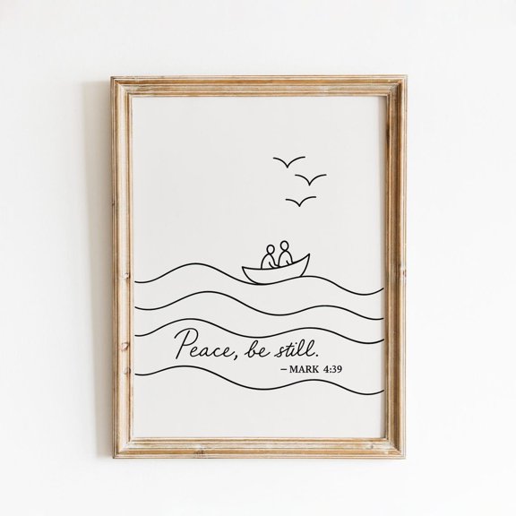 Mark Christian Line Art Scripture Wall Decor Unframed Paper Print