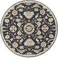 thumbnail image 1 of Mark&Day Wool Rugs, 10ft Round Caraquet Traditional Ink Area Rug, Black Beige Carpet for Living Room, Bedroom or Kitchen (9'9" Round), 1 of 9