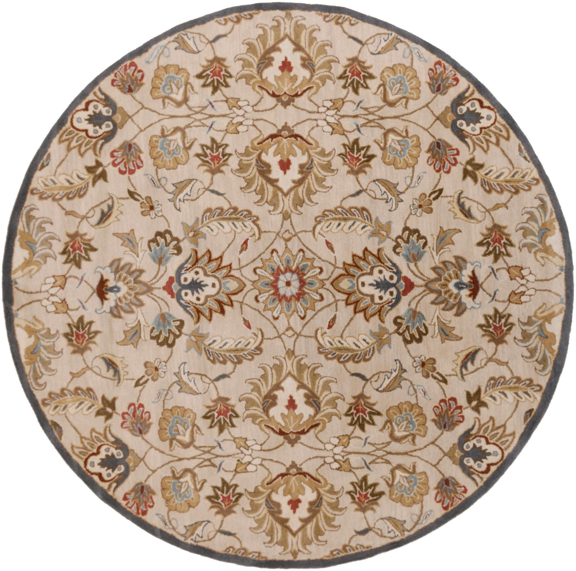 Mark&Day Area Rugs, 10ft Round Hanna Traditional Butter Area Rug (9'9 ...