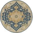 thumbnail image 1 of Mark&Day Wool Rugs, 10ft Round Roblin Traditional Navy Area Rug, Blue Ivory Beige Carpet for Living Room, Bedroom or Kitchen (9'9" Round), 1 of 6