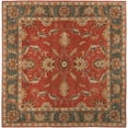 thumbnail image 1 of Mark&Day Wool Rugs, 10x10 Daysland Traditional Rust Square Area Rug, Red Blue Beige Carpet for Living Room, Bedroom or Kitchen (9'9" Square), 1 of 4
