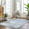 thumbnail image 1 of Mark&Day Area Rugs, 10x14 Louise Global Denim Area Rug, Cream Dark Blue Slate Carpet for Living Room, Bedroom or Kitchen (10' x 14'), 1 of 5