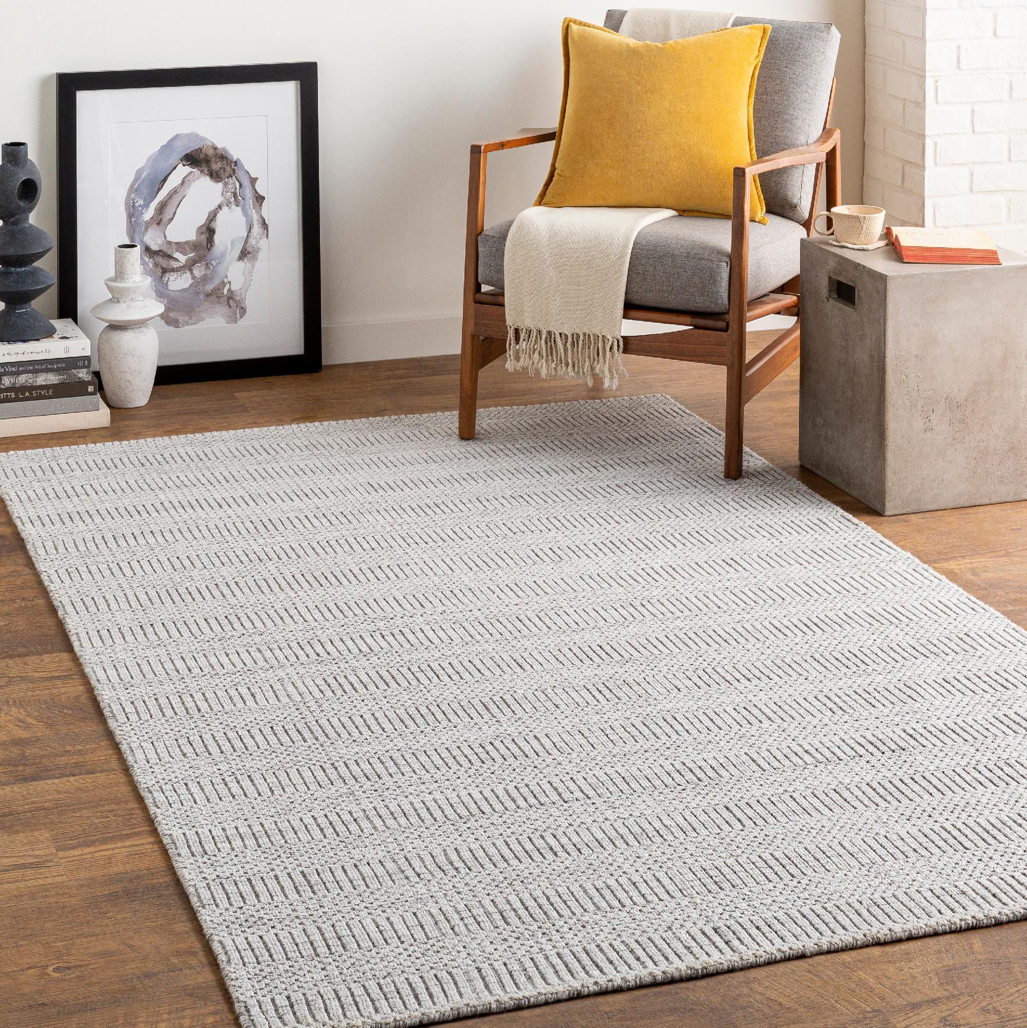 Mark&Day Area Rugs, 10x14 Nikitas Modern Light Gray Area Rug (10' x 14