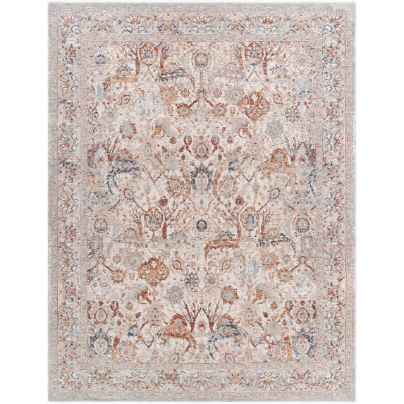 Mark&Day Area Rugs, 10x14 Qasim Traditional Beige/Pale Blue Area Rug, Beige Grey Cream Carpet for Living Room, Bedroom or Kitchen (10' x 13'11")