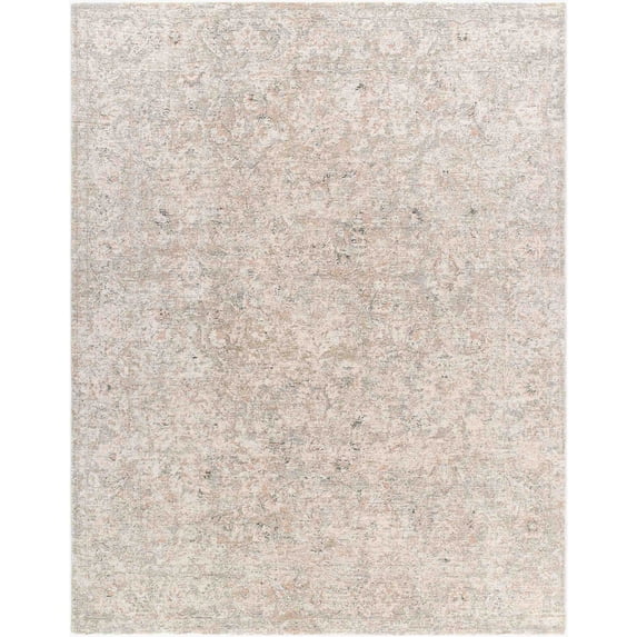 Mark&Day Area Rugs, 10x14 Reshonda Traditional Ash Area Rug, Ash Grey Silver Carpet for Living Room, Bedroom or Kitchen (10' x 13'11")