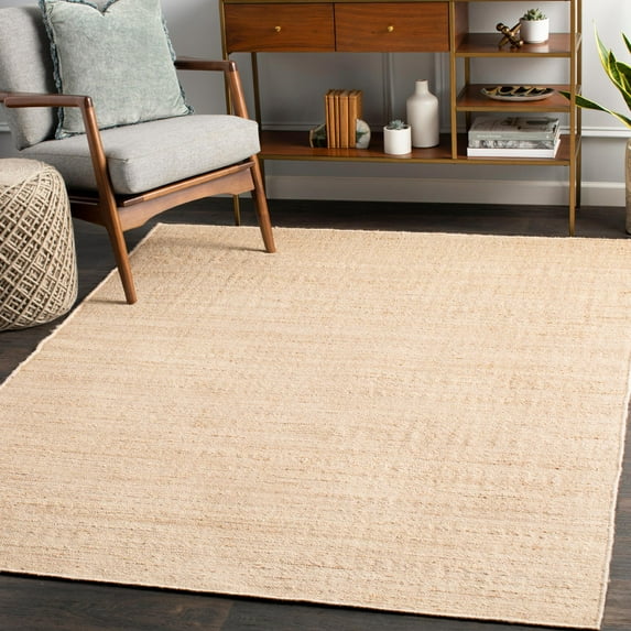Mark&Day Jute Rugs, 12x15 Herpen Cottage Wheat Area Rug, Beige Cream Carpet for Living Room, Bedroom or Kitchen (12' x 15')