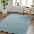 thumbnail image 1 of Mark&Day Area Rugs, 12x15 Jett Solid and Border Denim Area Rug, Blue Carpet for Living Room, Bedroom or Kitchen (12' x 15'), 1 of 1