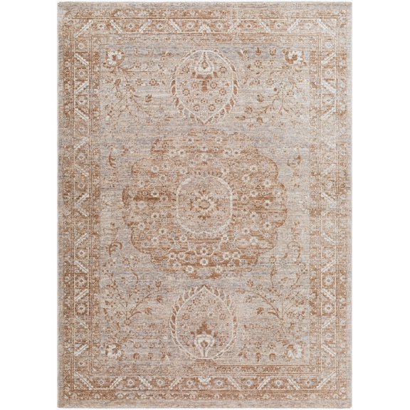 Mark&Day Area Rugs, 12x16 Bijan Traditional Brown Area Rug, Cream Tan Brown Carpet for Living Room, Bedroom or Kitchen (12' x 15'7")