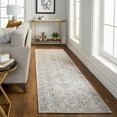 thumbnail image 1 of Mark&Day Area Rugs, 2x10 Jay Traditional Navy Runner Area Rug, Blue Beige Carpet for Hallway, Kitchen, Bedroom or Living Room (2'6" x 10' Runner), 1 of 6