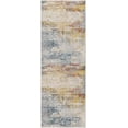 thumbnail image 1 of Mark&Day Area Rugs, 3x12 Bex Modern Light Gray Runner Area Rug, Blue Grey Yellow Carpet for Hallway, Kitchen, Bedroom or Living Room (2'7" x 12' Runner), 1 of 4