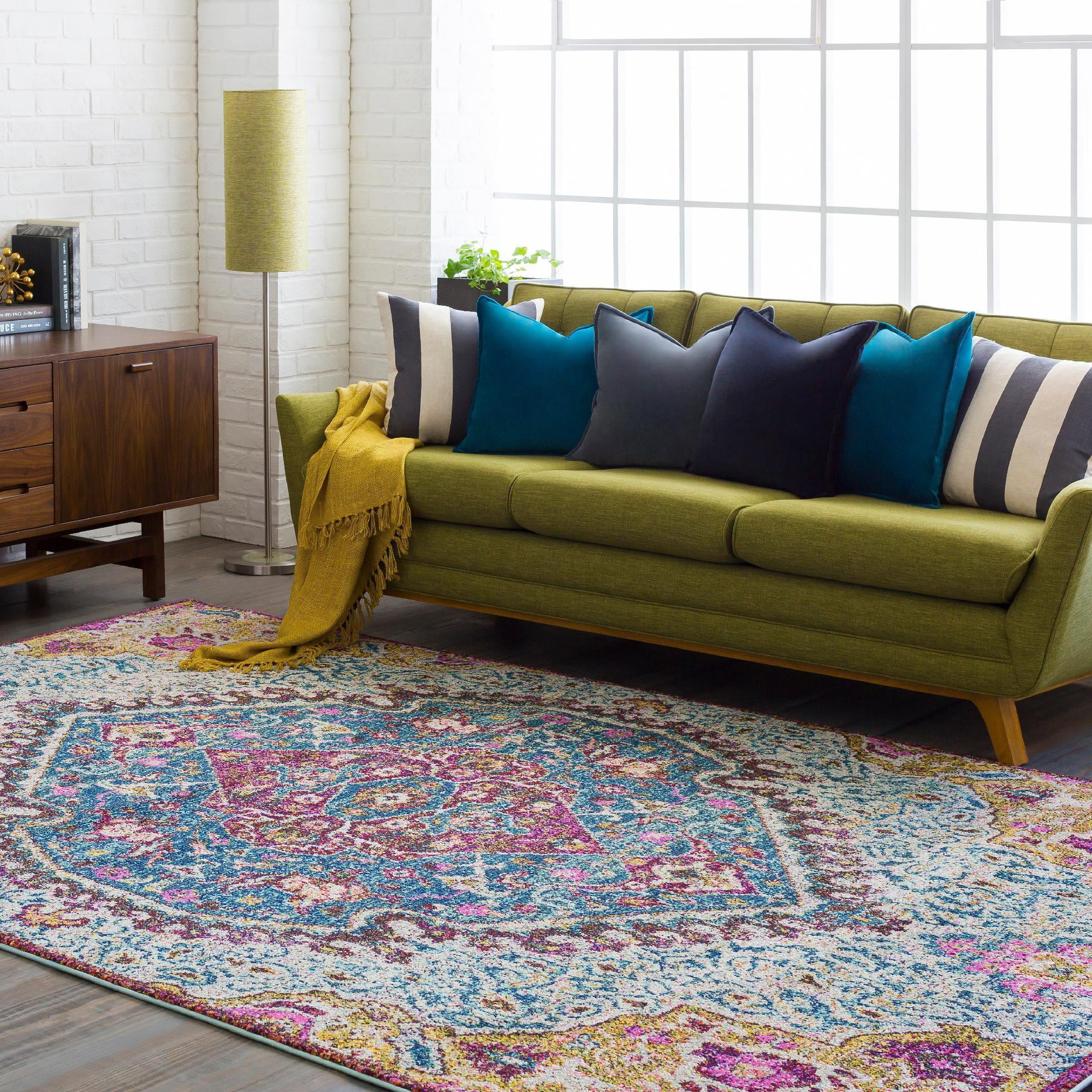 Mark&Day Area Rugs, 2x3 Cannes Traditional Dark Blue Area Rug (2' x 2 ...
