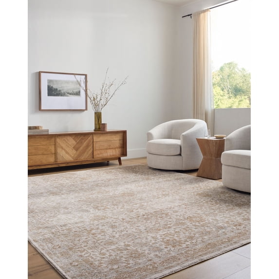 Mark&Day Area Rugs, 2x3 Cassy Traditional Cream/Tan Area Rug, Cream Tan Blue Carpet for Living Room, Bedroom or Kitchen (2' x 2'11")
