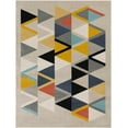 thumbnail image 1 of Mark&Day Area Rugs, 2x3 Domwier Modern Taupe Area Rug, Yellow Grey Beige Carpet for Living Room, Bedroom or Kitchen (2' x 3'), 1 of 7