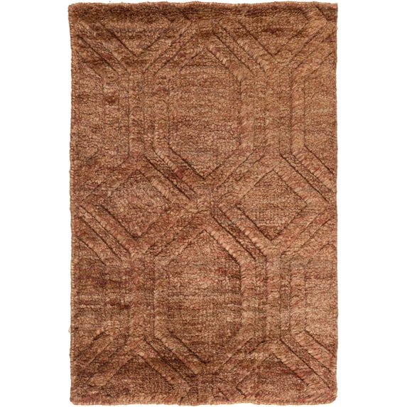 Mark&Day Jute Rugs, 2x3 Frankford Global Burgundy/Chocolate Area Rug, Orange Green Brown Carpet for Living Room, Bedroom or Kitchen (2' x 3')