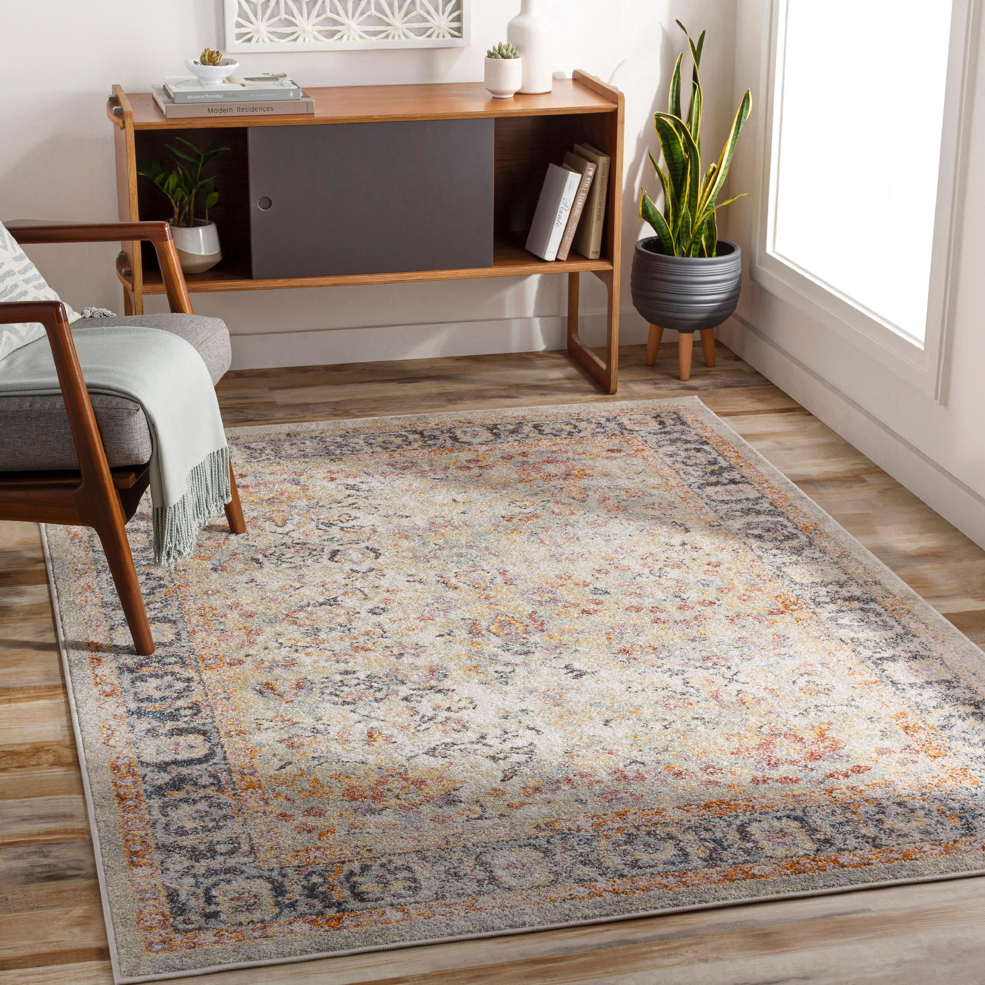 Mark&Day Area Rugs, 2x3 Hazel Crest Traditional Burnt Orange Area Rug ...