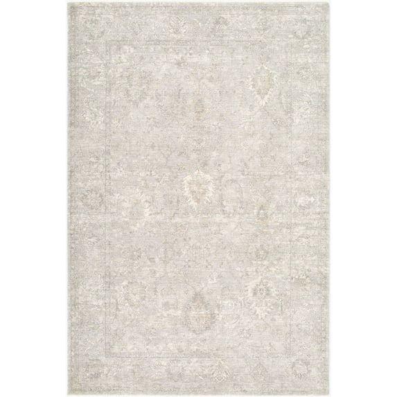 Mark&Day Area Rugs, 2x3 Karisha Traditional Light Gray Area Rug, Light Gray Cream Light Beige Carpet for Hallway, Kitchen, Bedroom or Living Room (2' x 2'11")