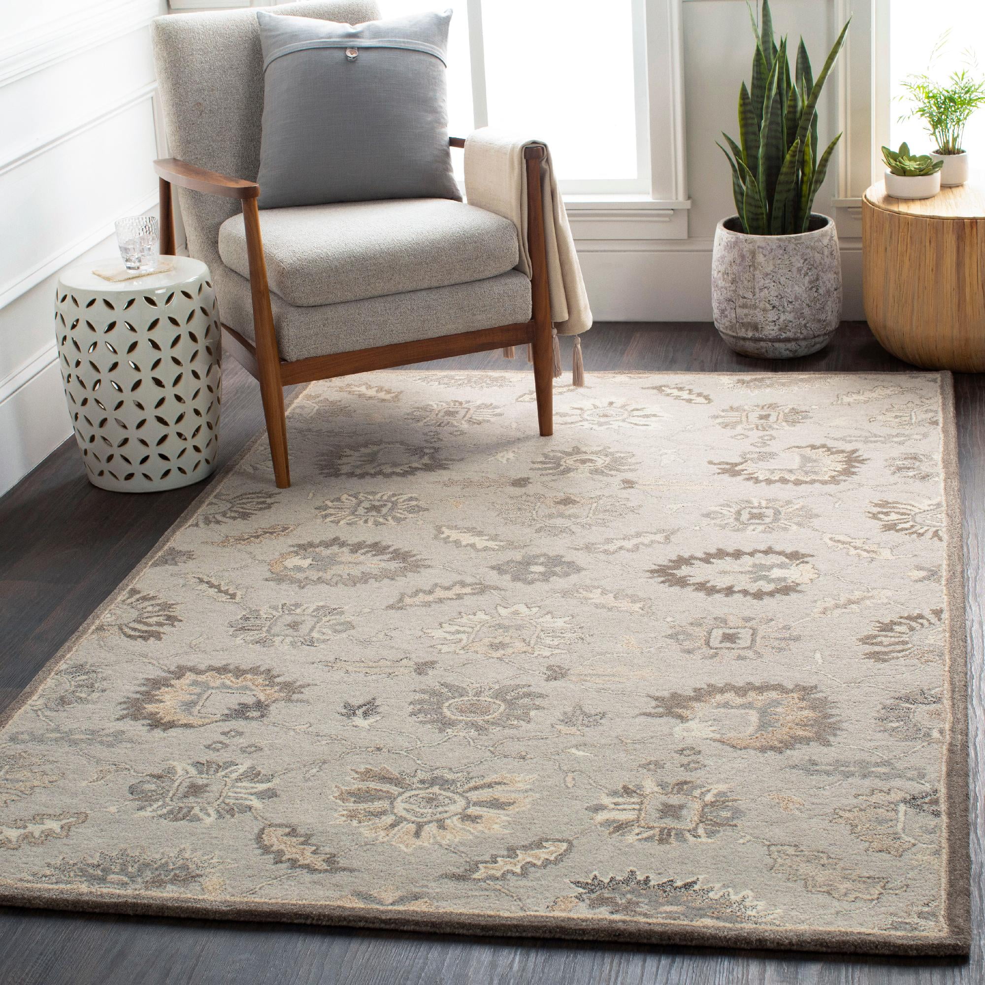 Mark&Day Area Rugs, 2x3 Kinistino Traditional Taupe Area Rug (2' x 3 ...