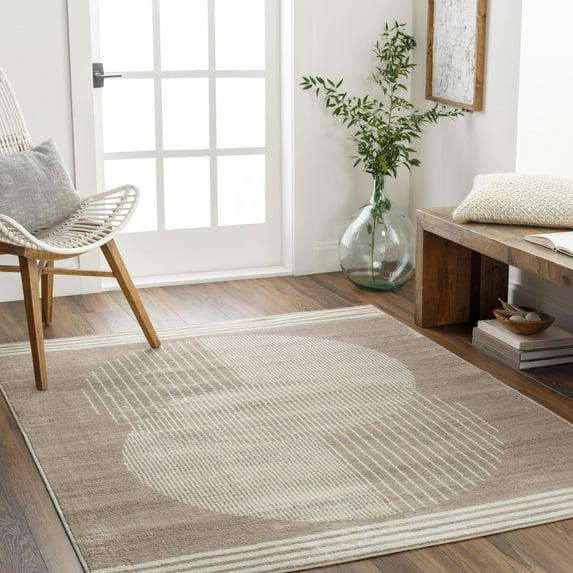 Mark&Day Area Rugs, 2x3 Lakin Modern Brown Area Rug, Brown Beige Carpet for Living Room, Bedroom or Kitchen (2' x 3')