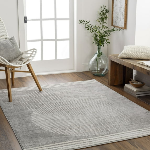 Mark&Day Area Rugs, 2x3 Lakin Modern Light Gray Area Rug (2' x 3')